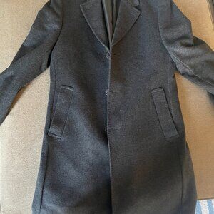 Ralph Lauren Wool Blend Pea Coat Charcoal Gray Small
